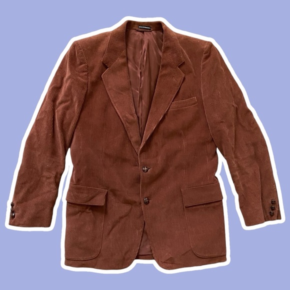 VTG ~ 70s ~ Sears ~ The Corduroy Collection ~ Brown Corduroy Sport Coat~Size 40L - Picture 1 of 8